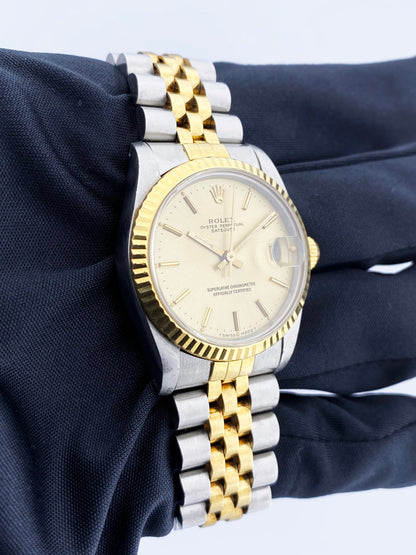 Rolex Datejust 68273 Midsize Champagne Dial Ladies Watch
