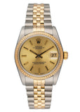 Rolex Datejust 68273 Midsize Champagne Dial Ladies Watch - Virtual