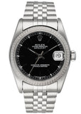 Rolex Datejust 68274 Black Dial Midsize Ladies Watch - Virtual