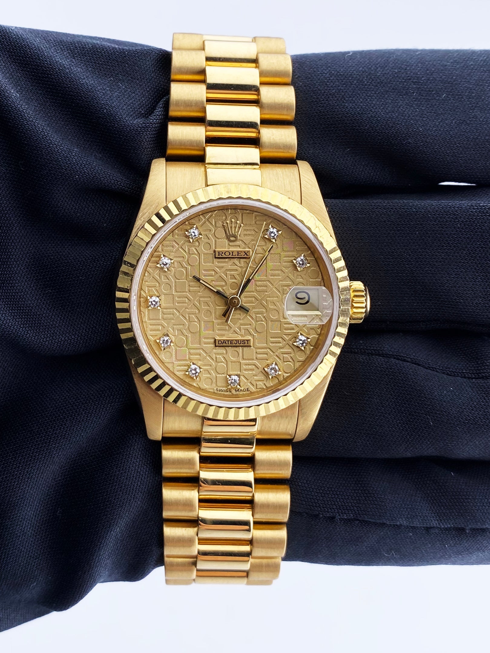 Rolex DateJust 68278 Diamond Anniversary Dial Ladies Watch