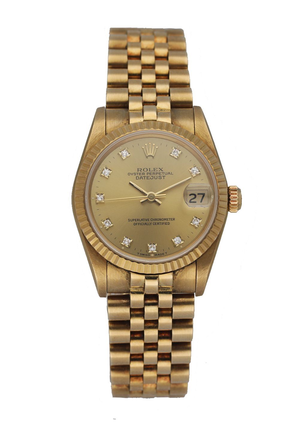 rolex datejust 38 gold