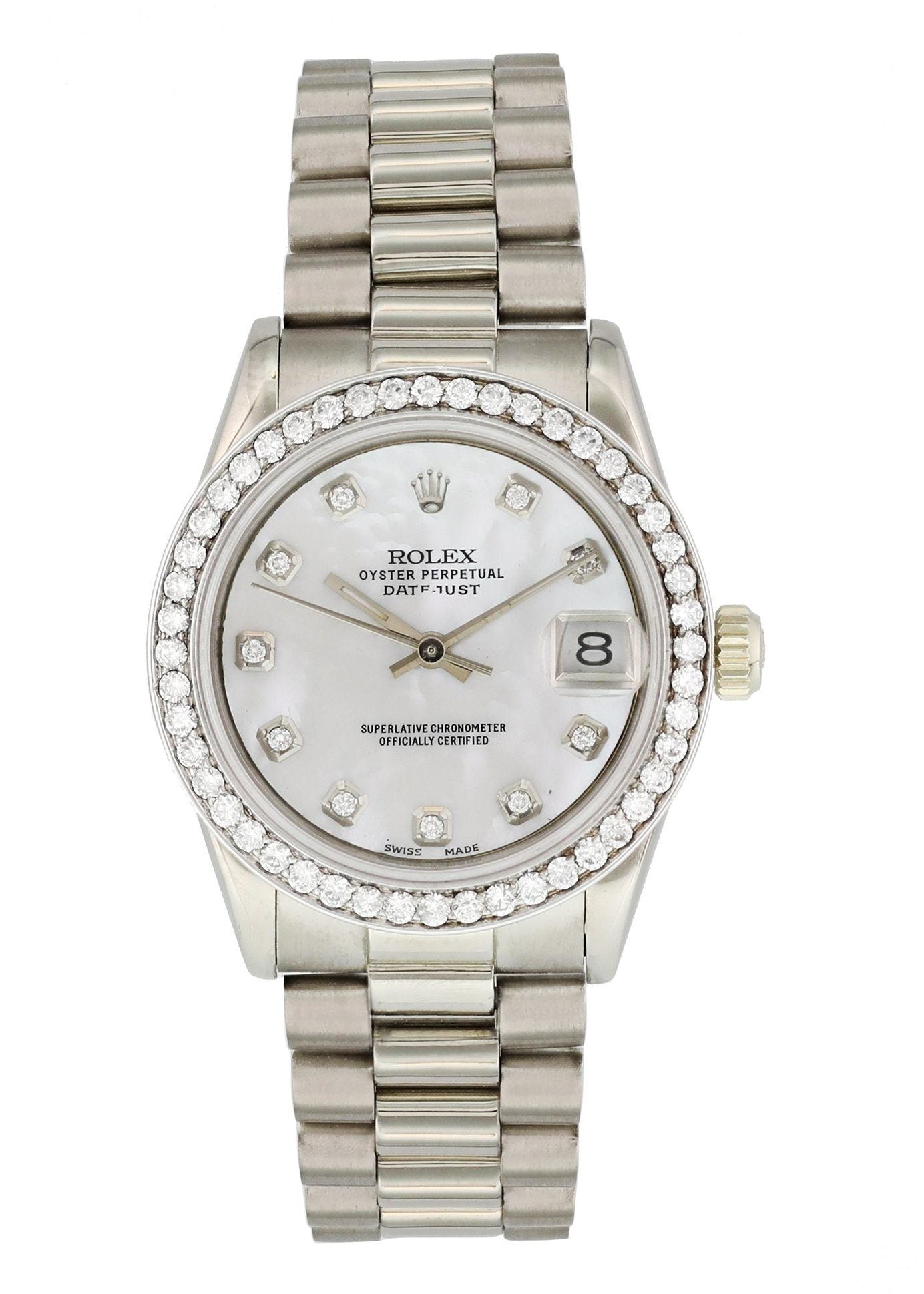 Rolex Datejust 68279 MOP Ladies Diamond Watch - Virtual