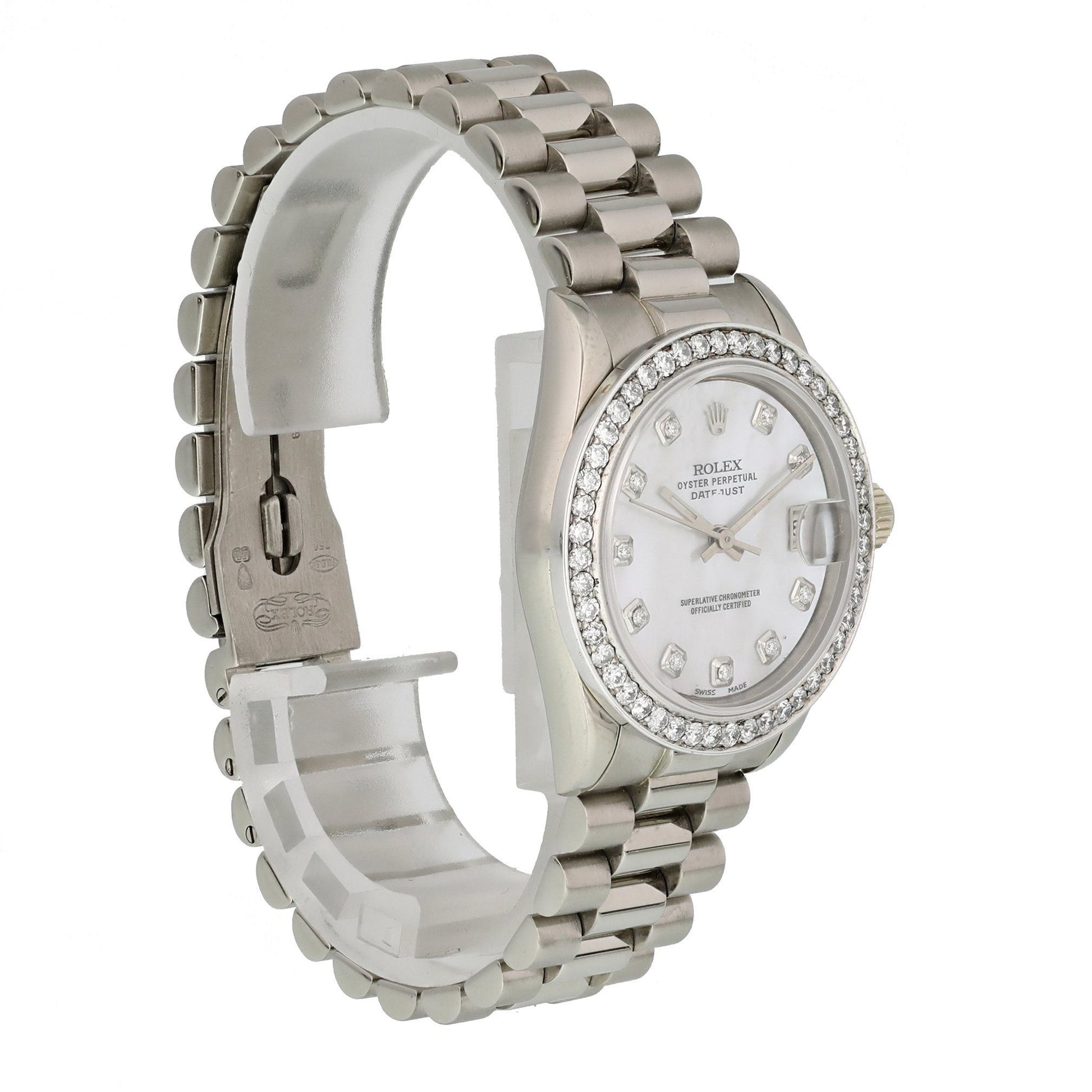Rolex Datejust 68279 MOP Ladies Diamond Watch - Virtual