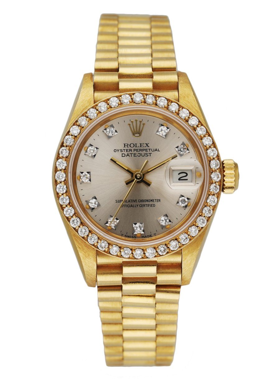 Rolex Datejust 69138 Diamond Dial and Bezel Ladies Watch