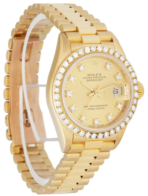 Rolex Datejust 69138 Diamond Dial & Bezel Ladies Watch