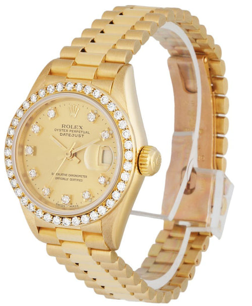 Rolex Datejust 69138 Diamond Dial & Bezel Ladies Watch