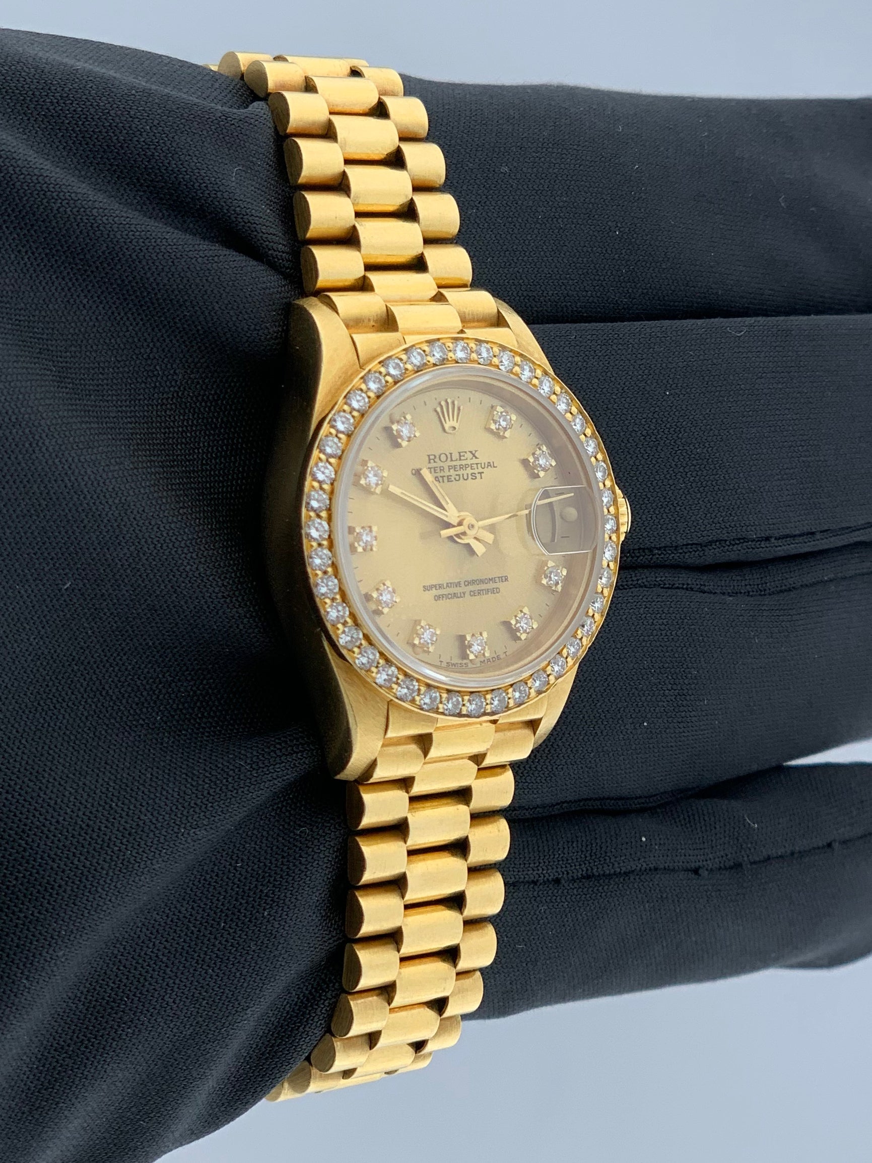 Rolex Datejust 69138 Diamond Dial & Bezel Ladies Watch