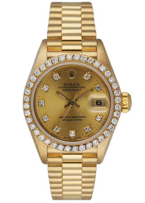 Rolex Datejust 69138 Diamond Dial & Bezel Ladies Watch