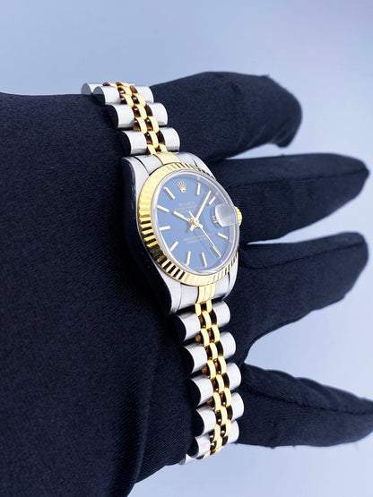 Rolex Datejust 69173 Blue Dial Ladies Watch Full Set - Virtual