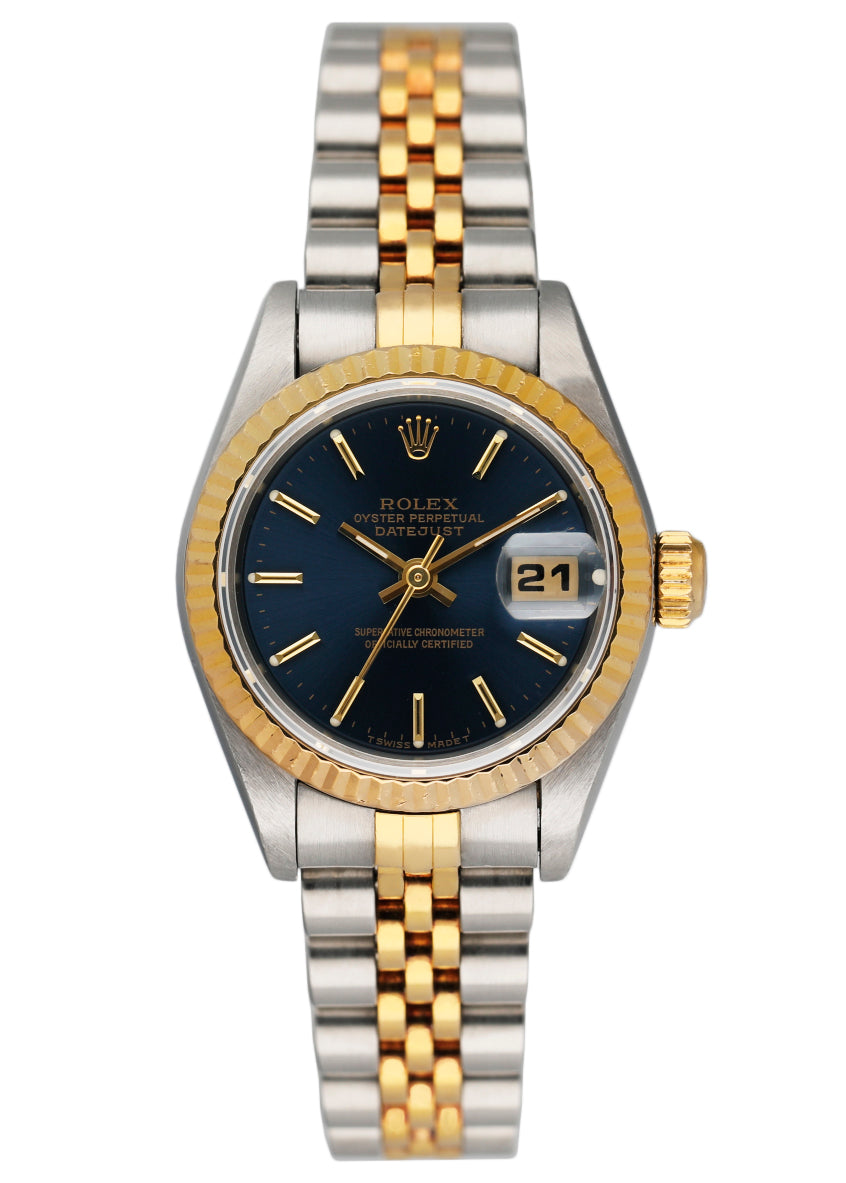 Rolex Datejust 69173 Blue Dial Ladies Watch Full Set - Virtual