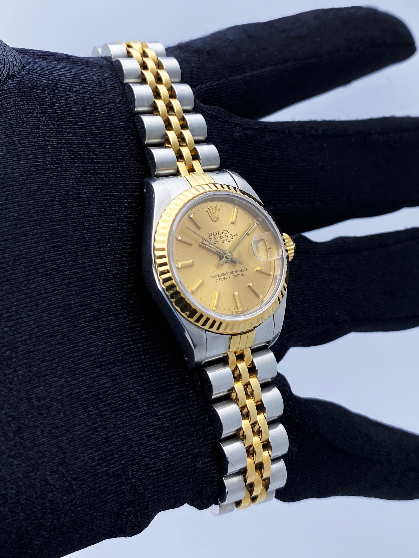 Rolex Datejust 69173 Champagne Dial Ladies Watch Box Papers - Wristwatch