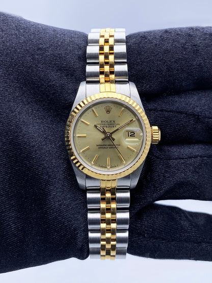 Rolex Datejust 69173 Champagne Dial Ladies Watch Box Papers - Wristwatch