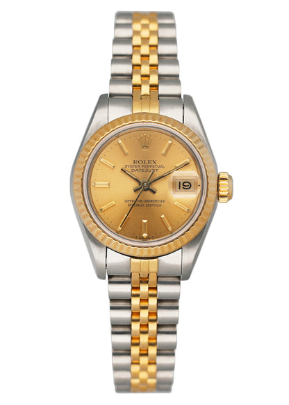 Rolex Datejust 69173 Champagne Dial Ladies Watch Box Papers - Wristwatch