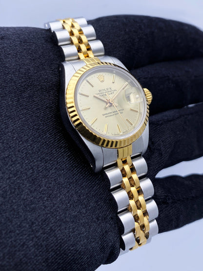 Rolex Datejust 69173 Champagne Dial Ladies Watch Box Papers - Wristwatch