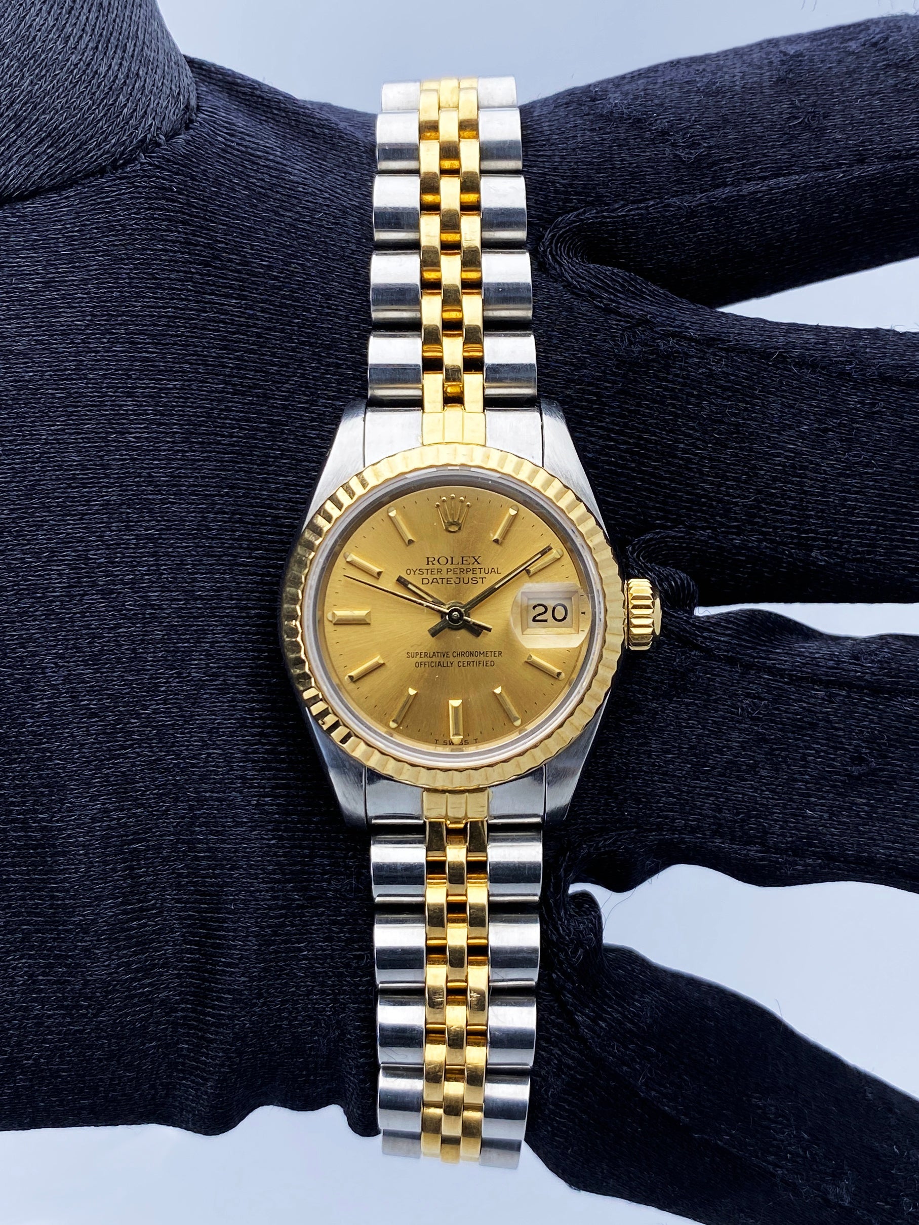 Rolex Datejust 69173 Champagne Dial Ladies Watch Box Papers - Wristwatch