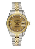 Rolex Datejust 69173 Diamond Dial Ladies Watch - Virtual