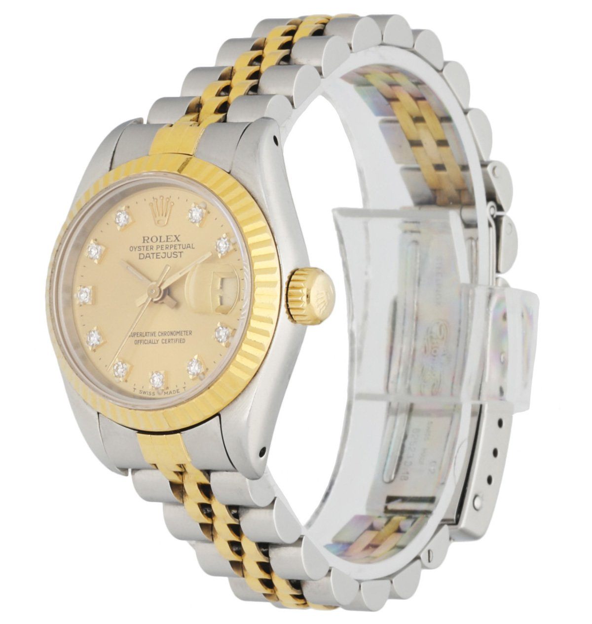 Rolex Datejust 69173 Diamond Dial Ladies Watch