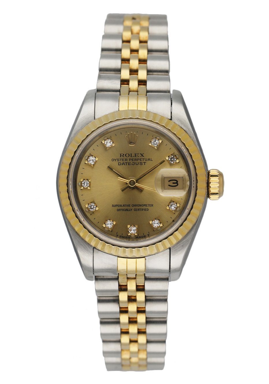 Rolex Datejust 69173 Diamond Dial Ladies Watch - Wristwatch