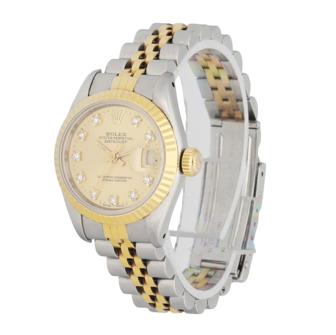 Rolex Datejust 69173 Diamond Dial Ladies Watch - Virtual