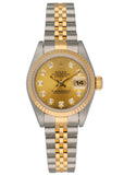 Rolex Datejust 69173 Diamond Dial Ladies Watch Box & Papers - Virtual