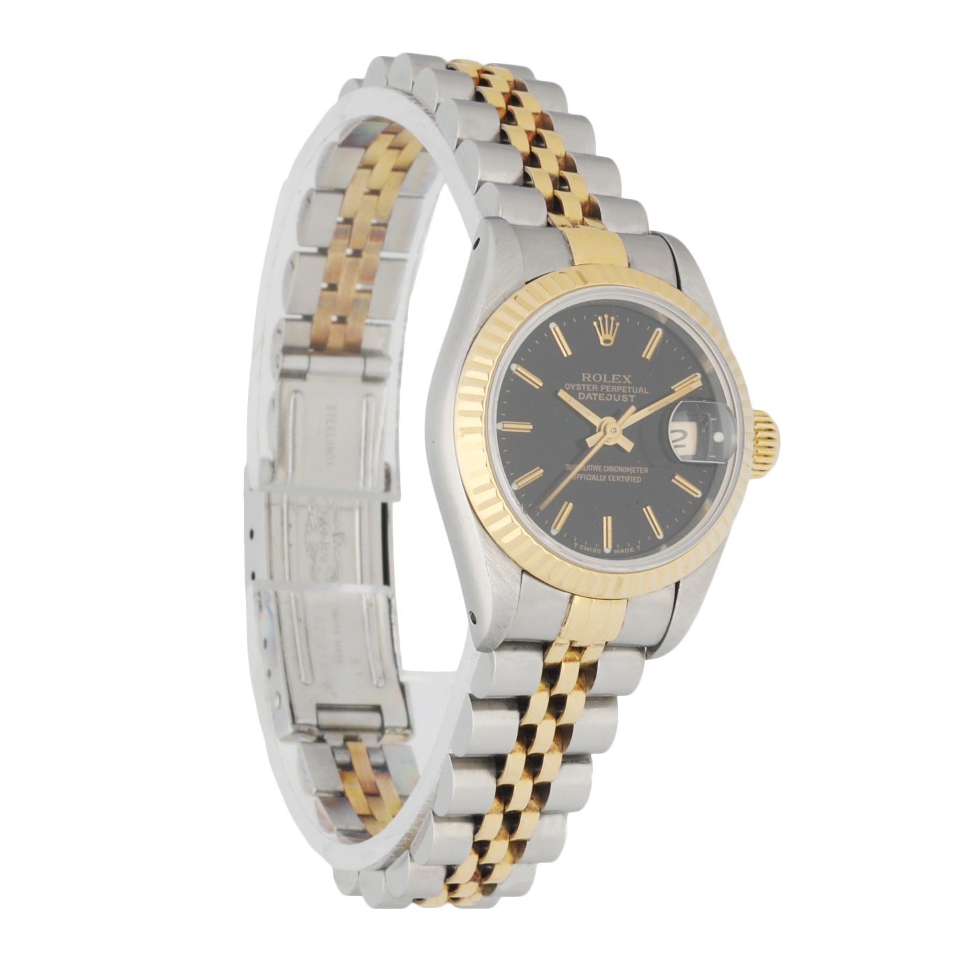 Rolex Datejust 69173 Black Dial Ladies Watch Box & Papers - Wristwatch