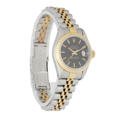 Rolex Datejust 69173 Black Dial Ladies Watch Box & Papers - Wristwatch