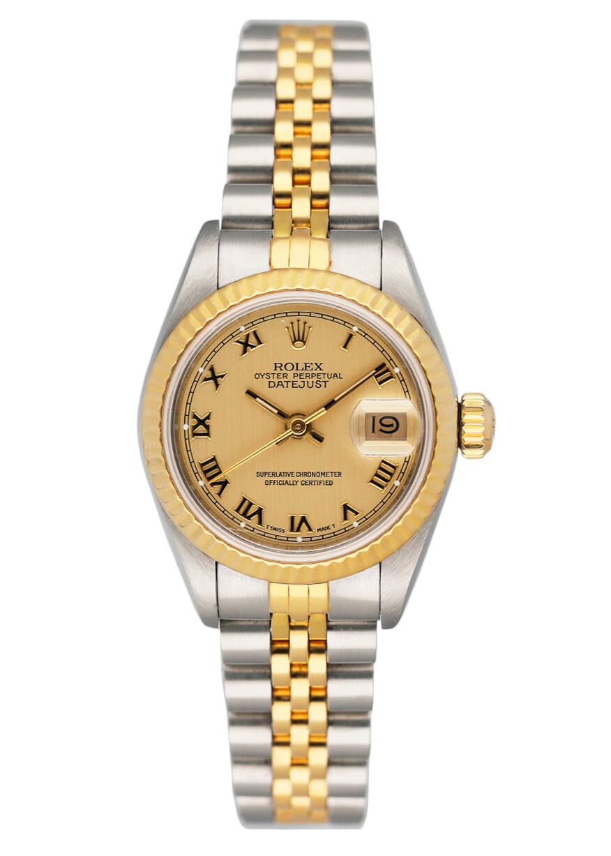 Rolex Datejust 69173 Champagne Dial Ladies Watch Box Papers - Watches