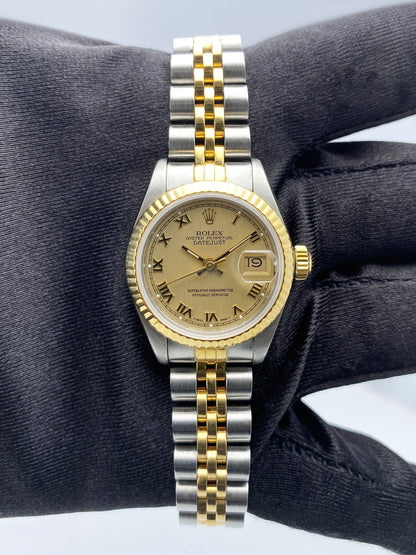 Rolex Datejust 69173 Champagne Dial Ladies Watch Box Papers - Watches