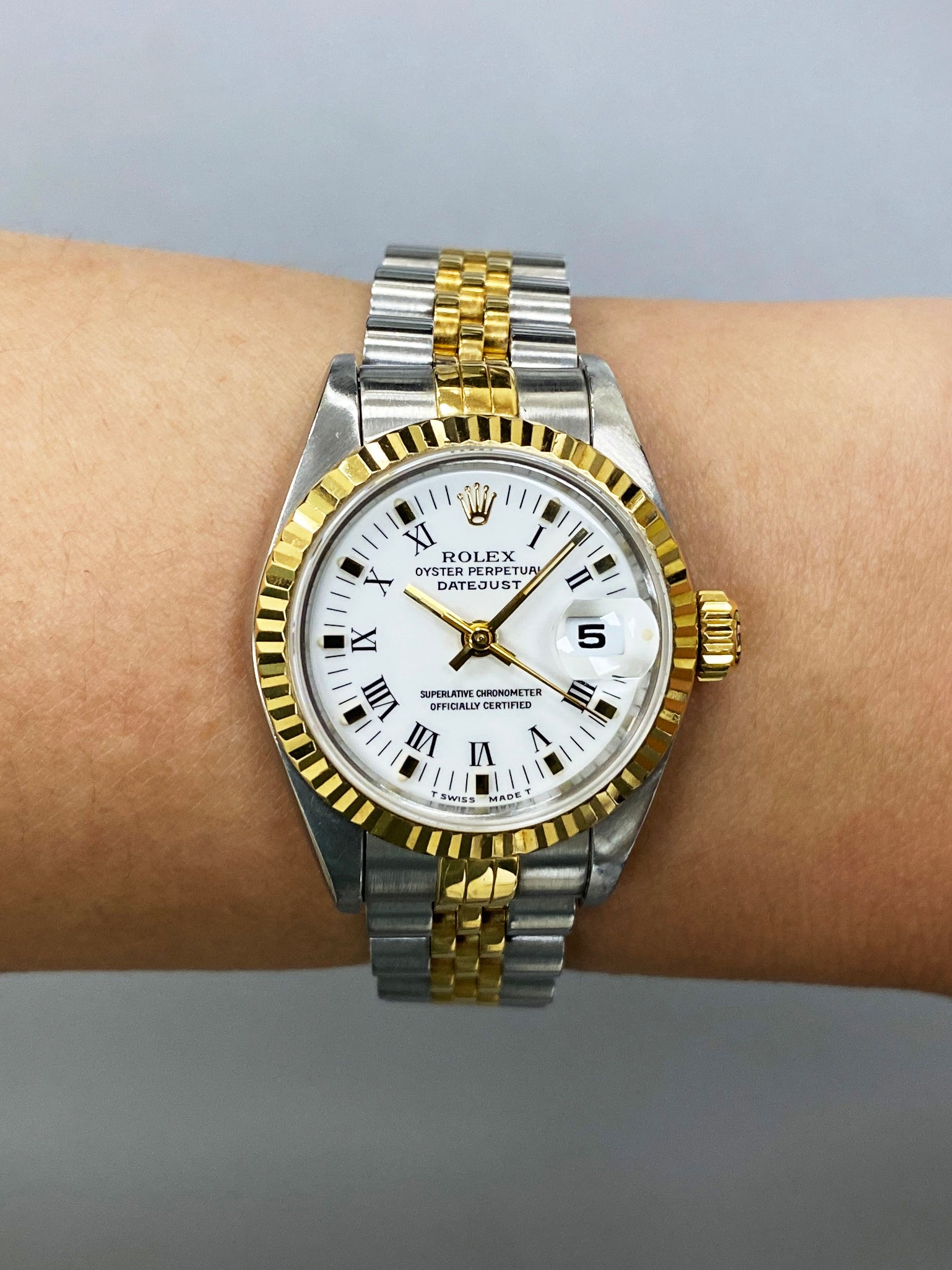 Rolex Datejust 69173 White Dial Ladies Watch - Virtual