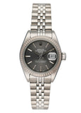 Rolex Datejust 69174 Grey Linen Dial Ladies Watch - Virtual