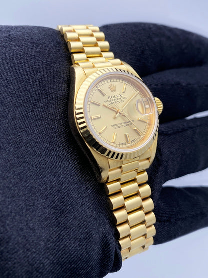 Rolex Datejust 69178 Champagne Dial Ladies Watch Box Papers