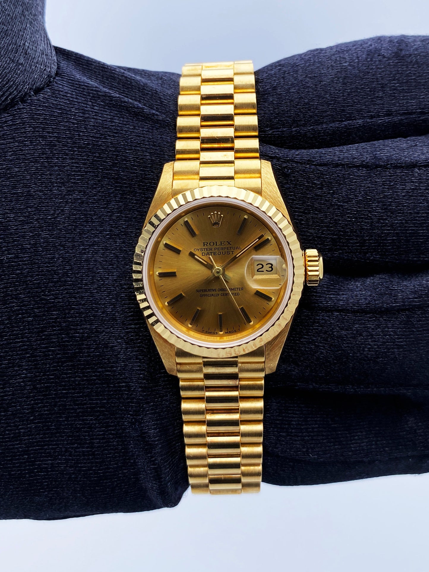 Rolex Datejust 69178 Champagne Dial Ladies Watch Box Papers - Virtual