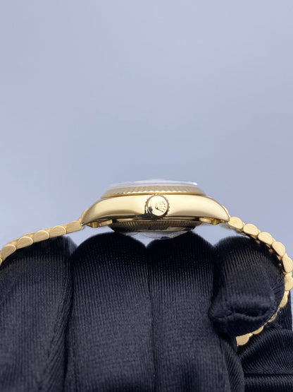 Rolex Datejust 69178 Champagne Linen Dial 18K Yellow Gold Ladies Watch