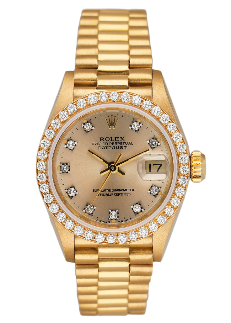 Rolex Datejust 69178 Diamond Dial Bezel Ladies Watch - Virtual