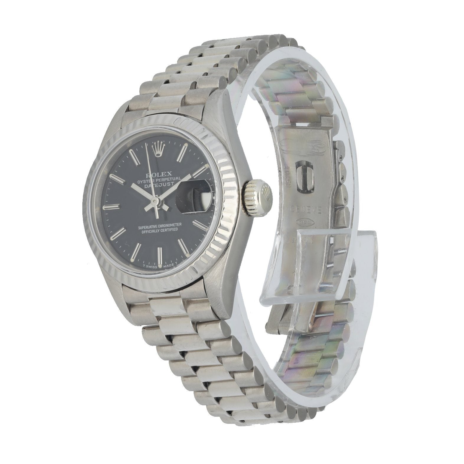 Rolex Datejust 69179 White Gold Ladies Watch Box & Papers