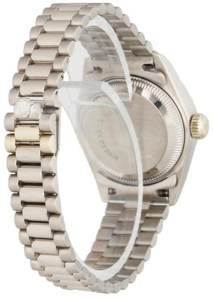 Rolex Datejust 69179 White Gold With Diamond Index Ladies Watch