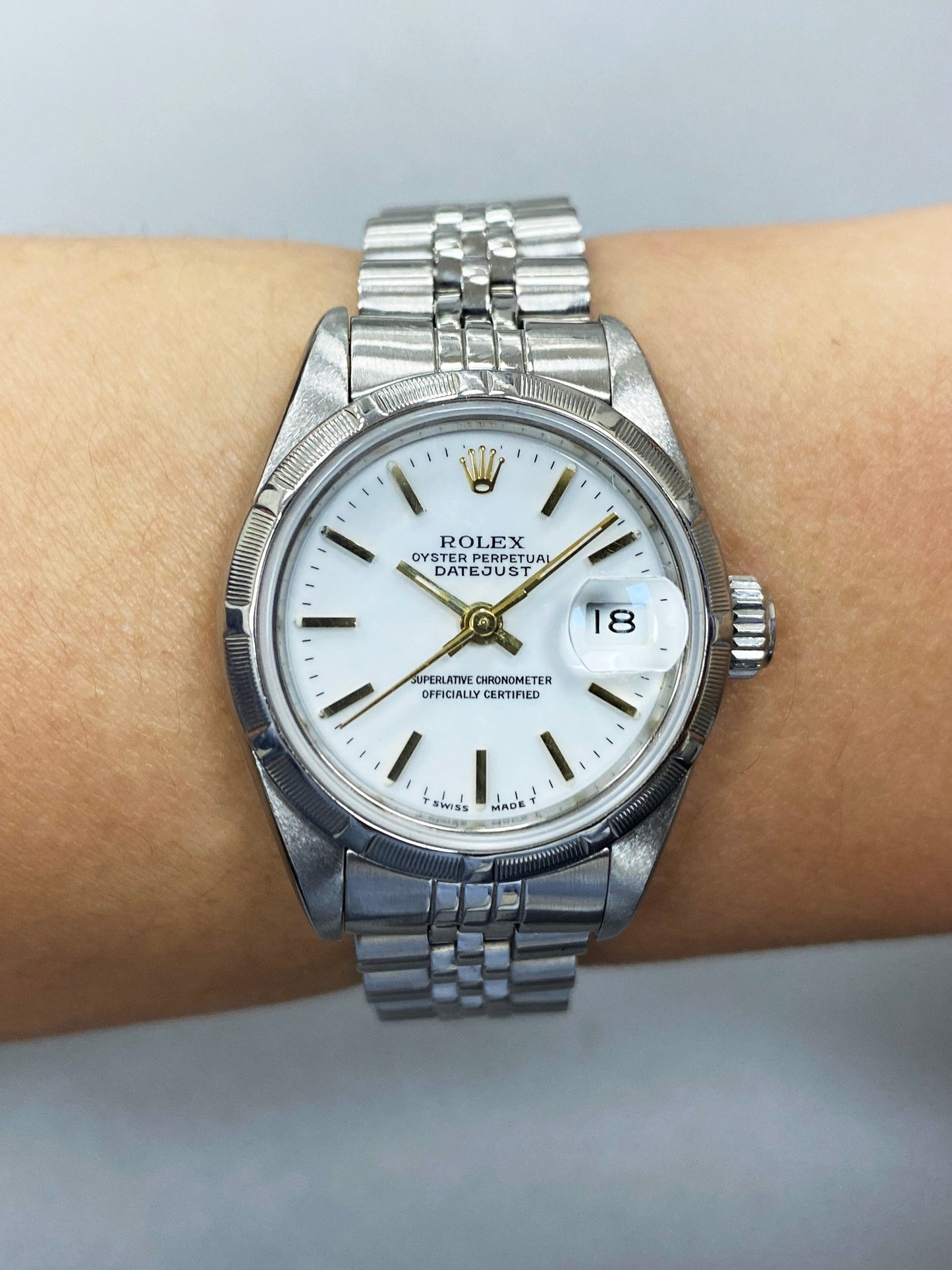 Rolex Datejust 69190 White Dial Ladies Watch - Wristwatch