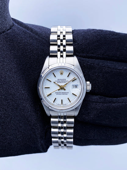 Rolex Datejust 69190 White Dial Ladies Watch - Wristwatch