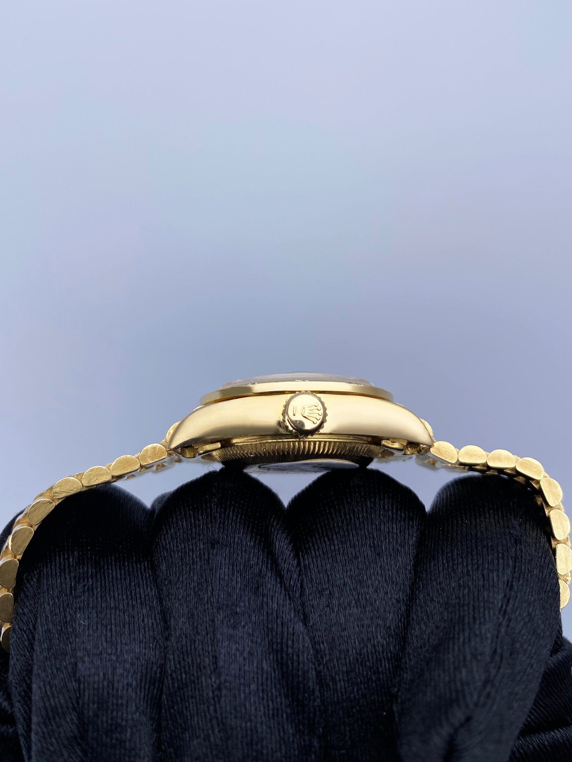 Rolex Datejust 69288 Diamond Black Pyramid Dial Ladies Watch