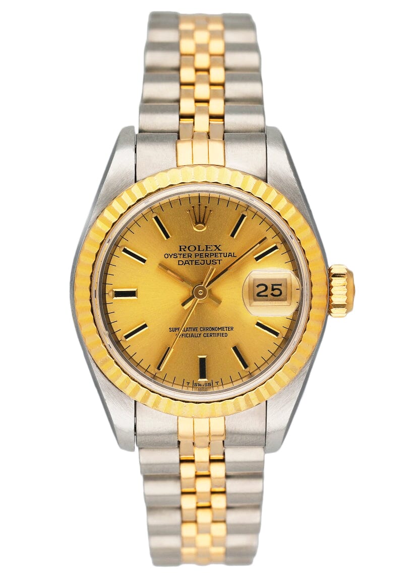 Rolex Datejust 69173 Blue Anniversary Dial Ladies Watch Box Papers - Watches