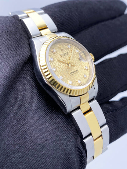 Rolex Datejust 79173 Diamond Anniversary Dial Ladies Watch Box Papers - Wristwatch