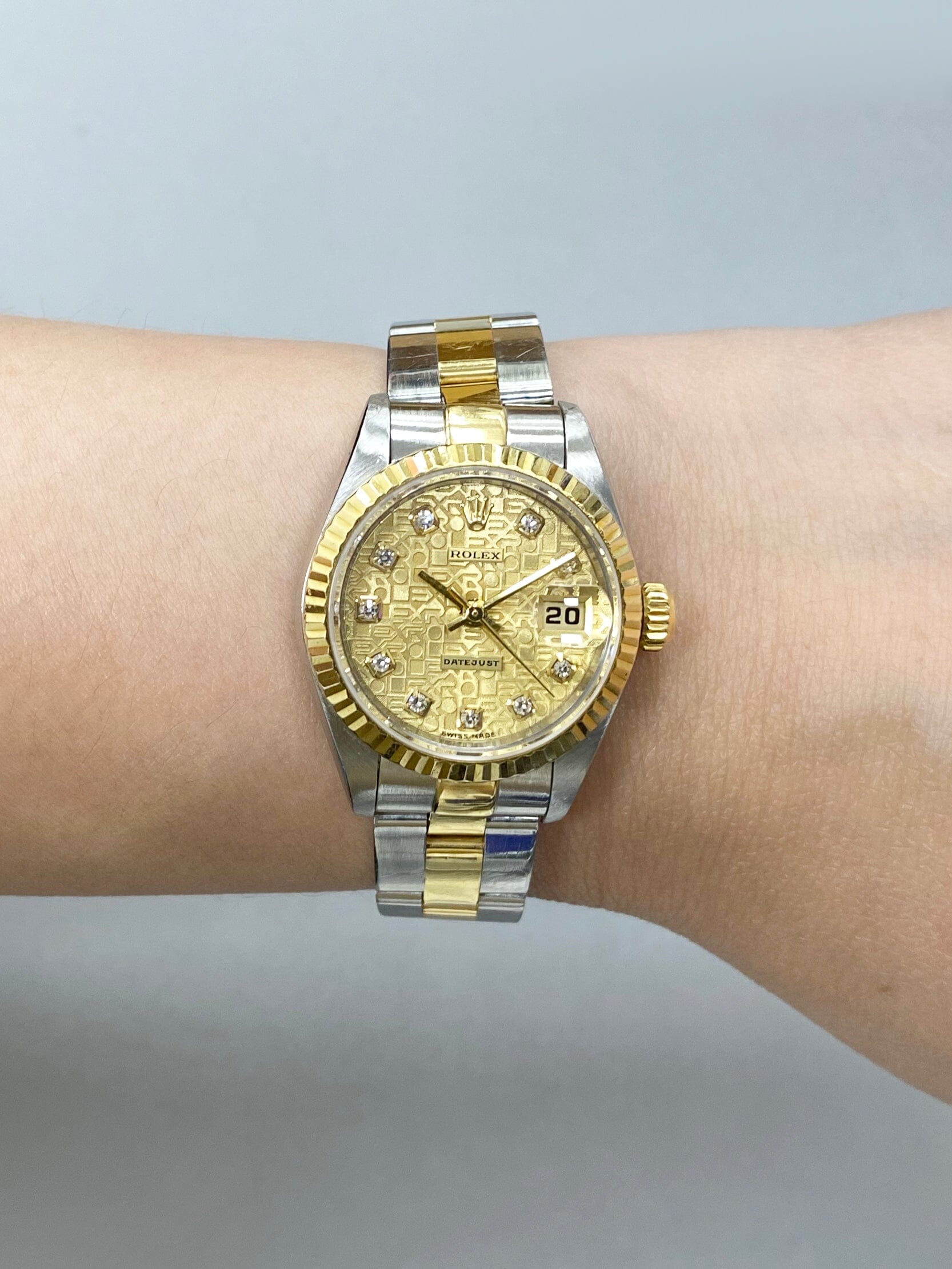 Rolex Datejust 79173 Diamond Anniversary Dial Ladies Watch Box Papers - Wristwatch