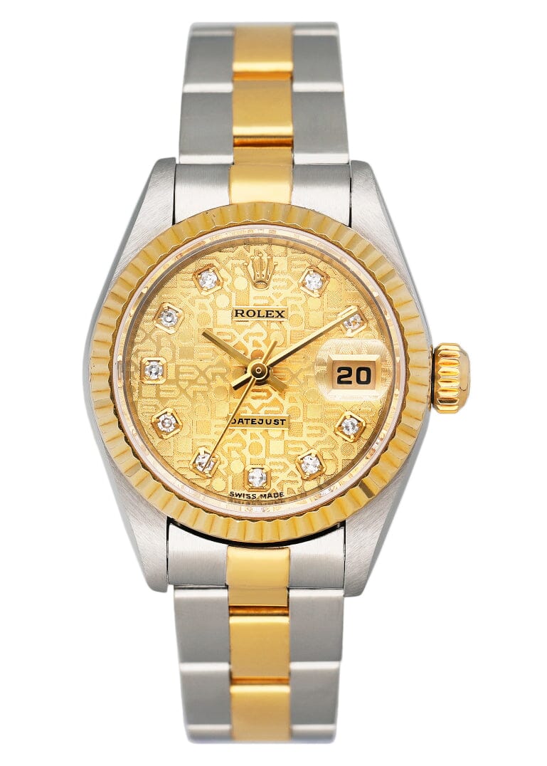 Rolex Datejust 79173 Diamond Anniversary Dial Ladies Watch Box Papers - Wristwatch