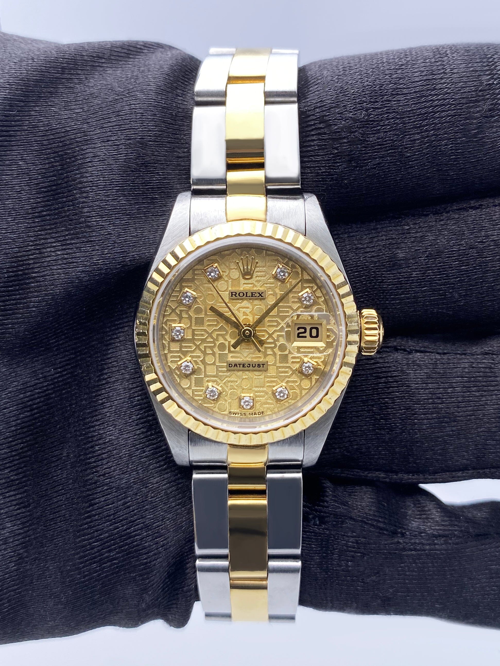Rolex Datejust 79173 Diamond Anniversary Dial Ladies Watch Box Papers - Wristwatch