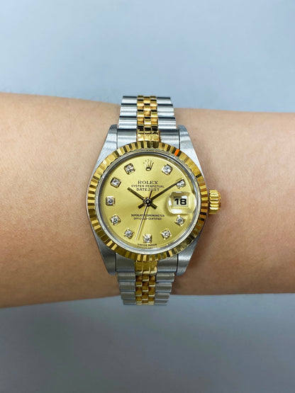Rolex Datejust 79173 Diamond Dial Ladies Watch - Virtual