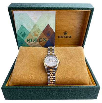 Rolex Datejust 79173 Diamond Silver Dial Ladies Watch Box & Papers - Wristwatch