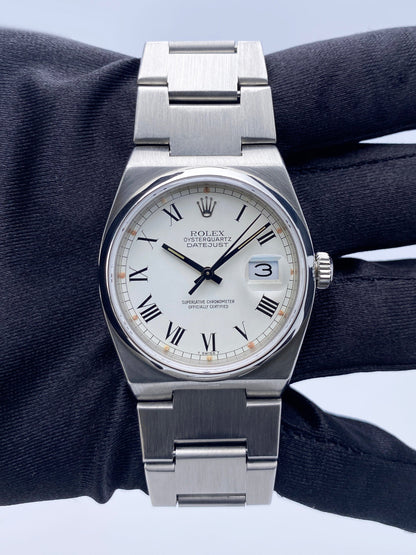 Rolex Datejust Oysterquartz 17000 ’Buckley Dial’ Steel Mens Watch - Wristwatch