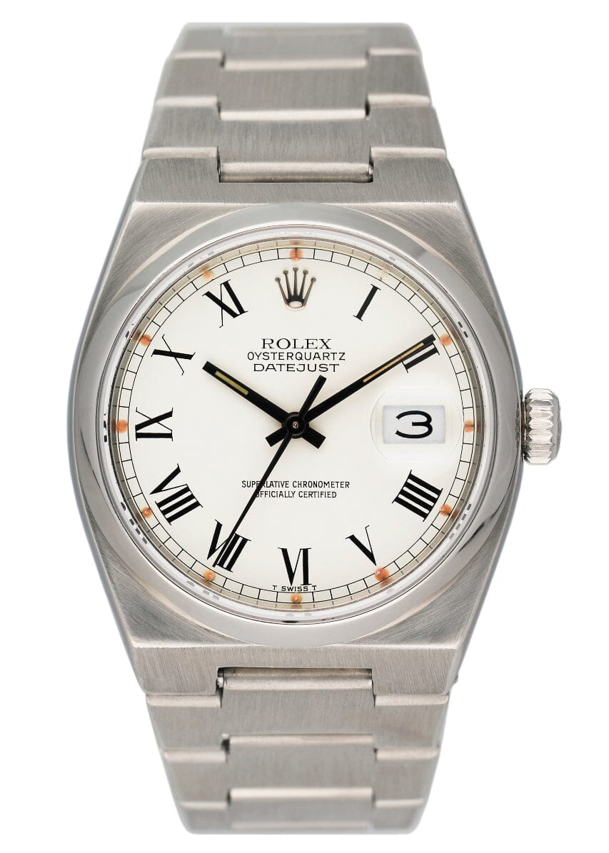 Rolex Datejust Oysterquartz 17000 ’Buckley Dial’ Steel Mens Watch - Wristwatch