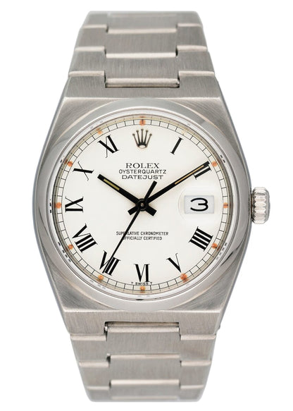 Rolex Datejust Oysterquartz 17000 ’Buckley Dial’ Steel Mens Watch - Wristwatch