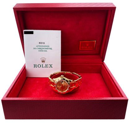 Rolex Datejust Pearlmaster 80318 Diamond Ladies Watch Box Papers - Wristwatch
